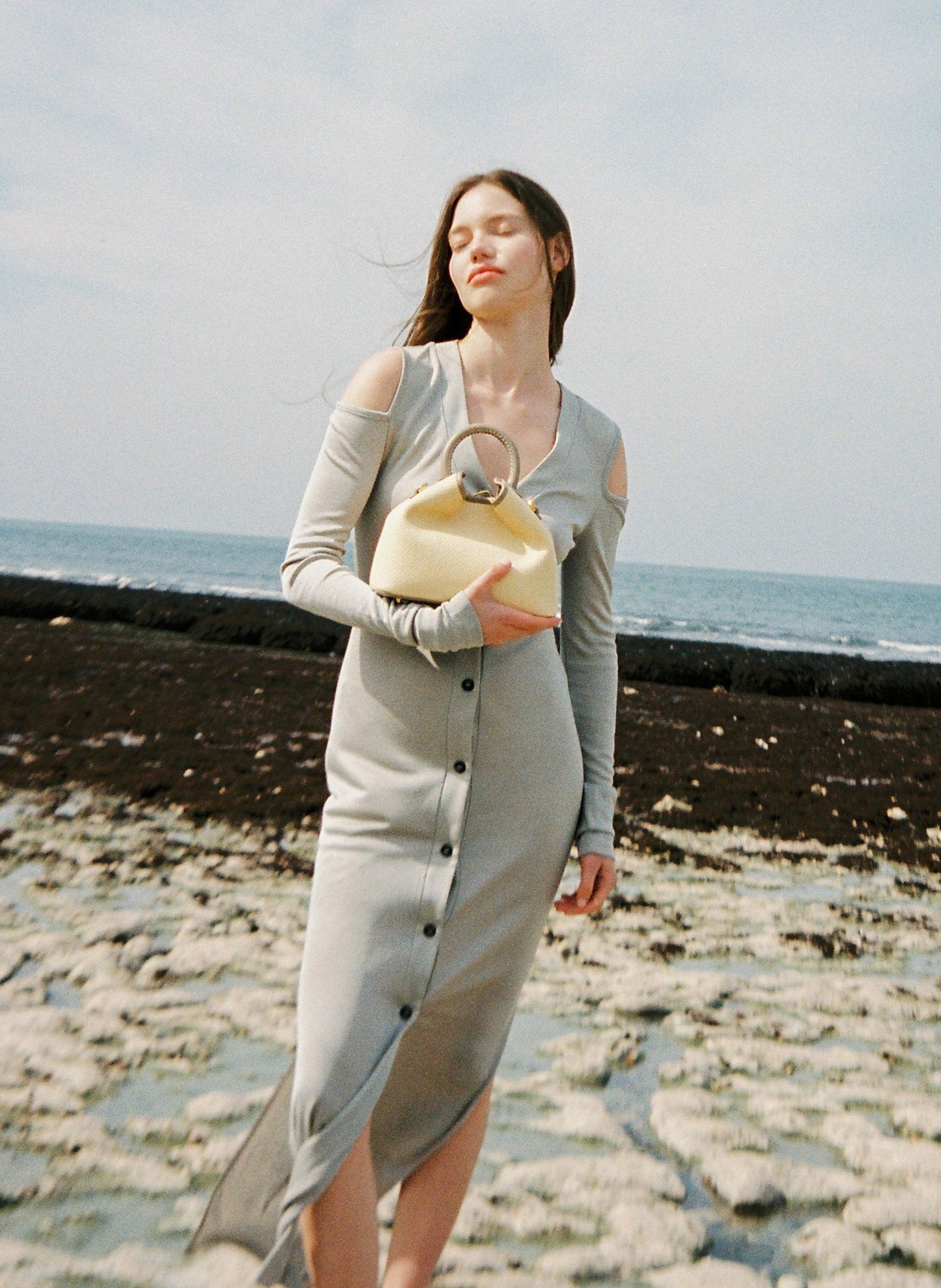 Baozi Raffia/Leather Natural/Taupe