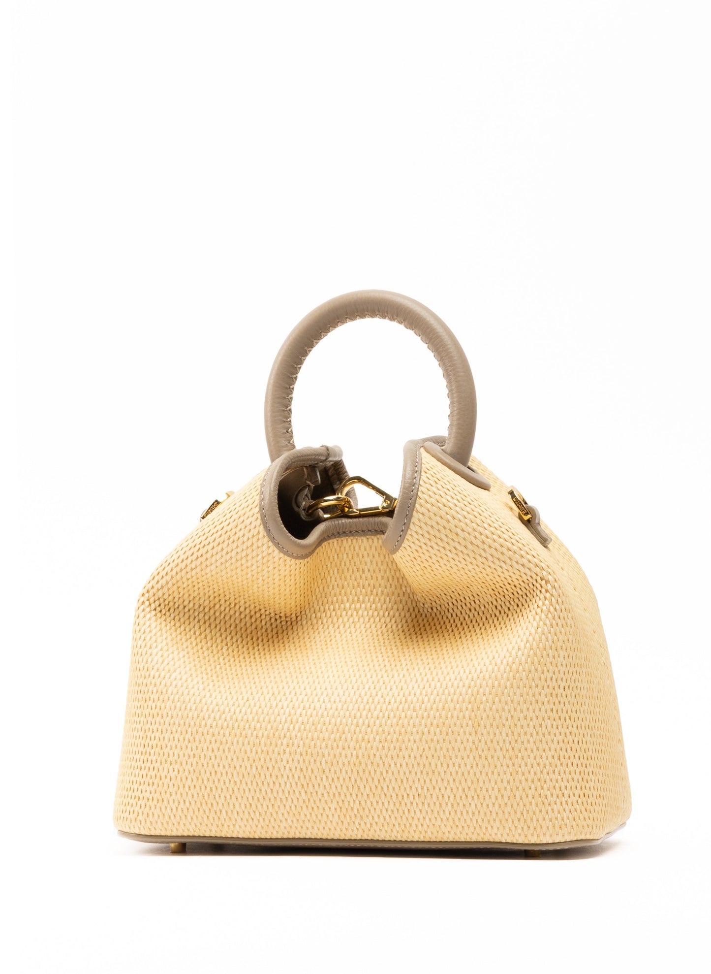 Baozi Raffia/Leather Natural/Taupe