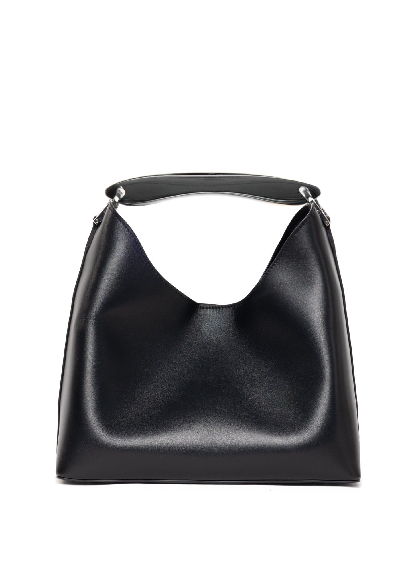 Boomerang Leather Black - Silver