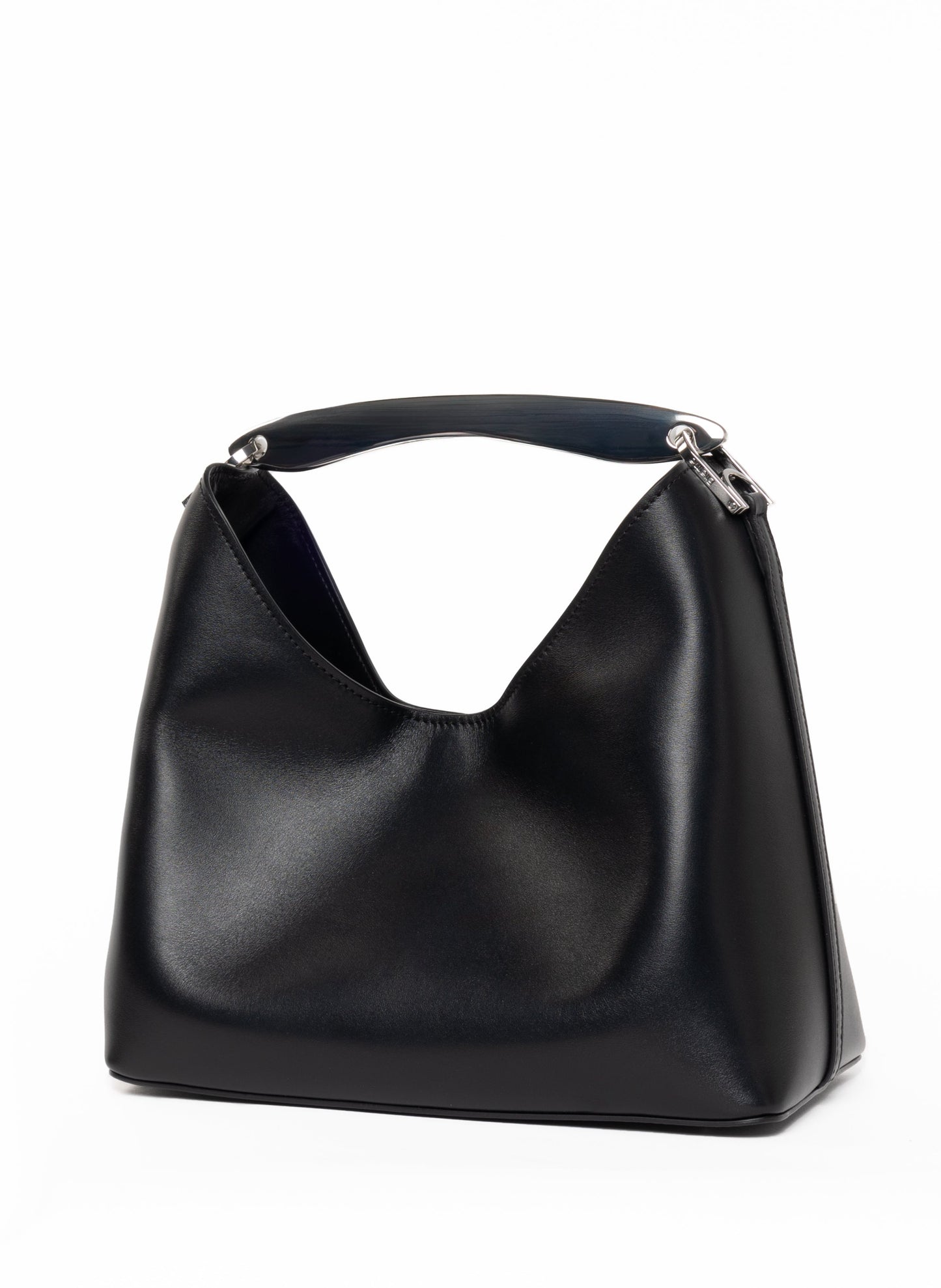 Boomerang Leather Black - Silver