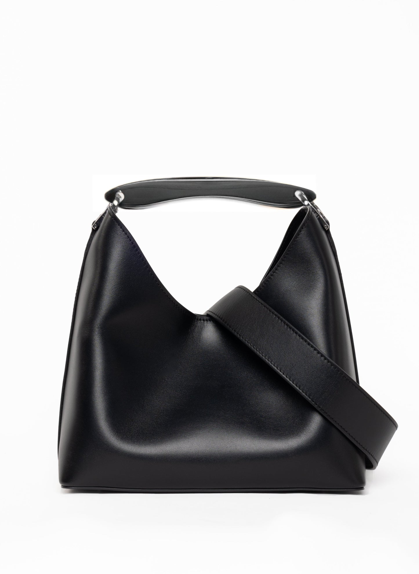 Boomerang Leather Black - Silver