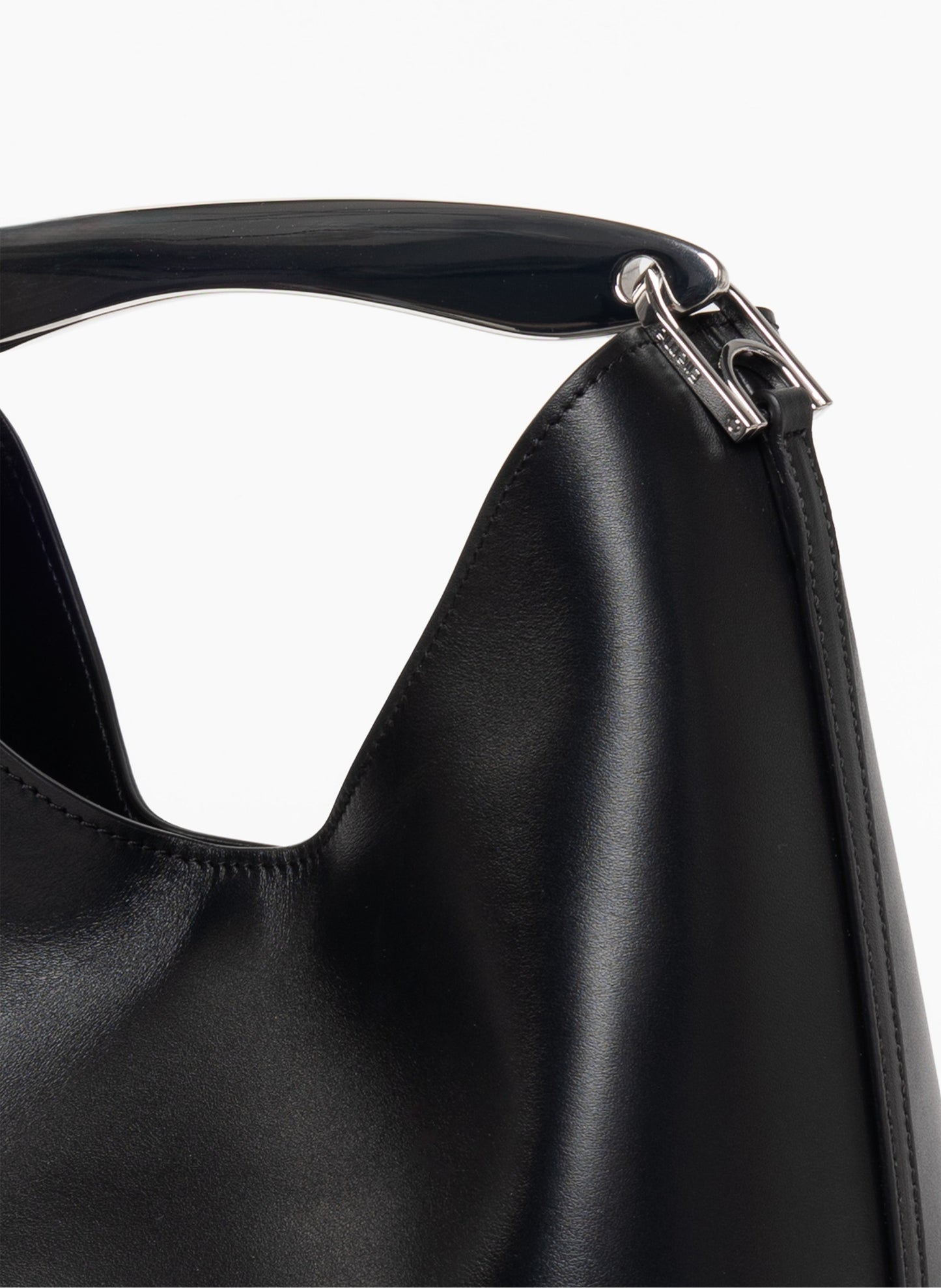 Boomerang Leather Black - Silver