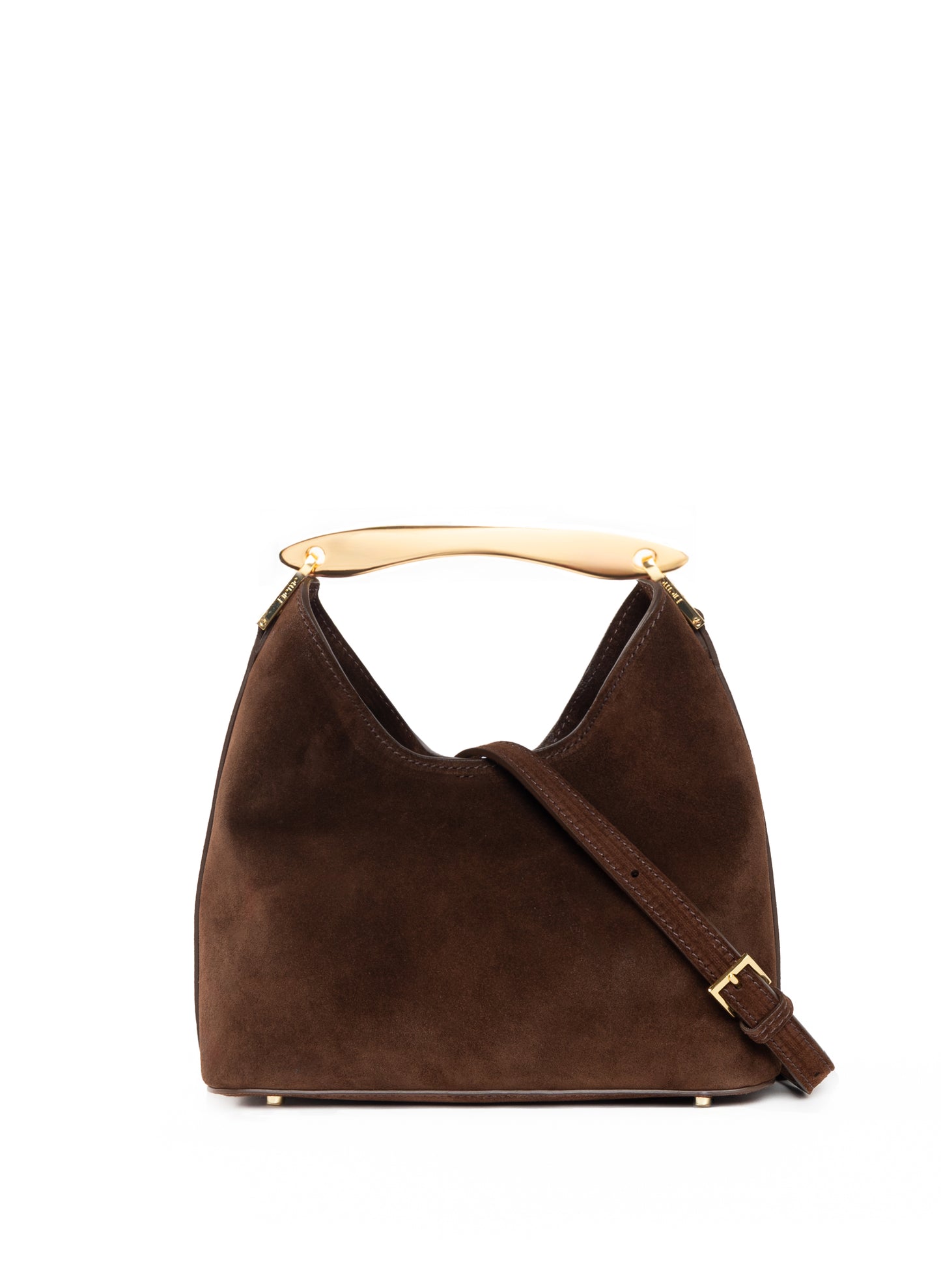 Small Boomerang Suede Brownie