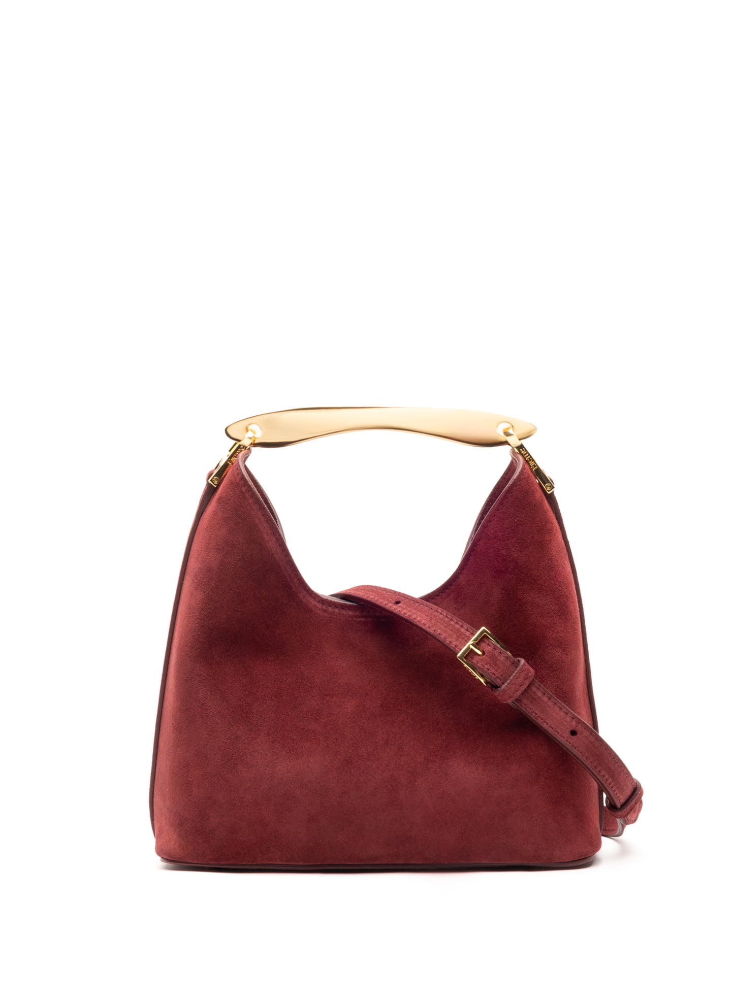 Small Boomerang Suede Burgundy
