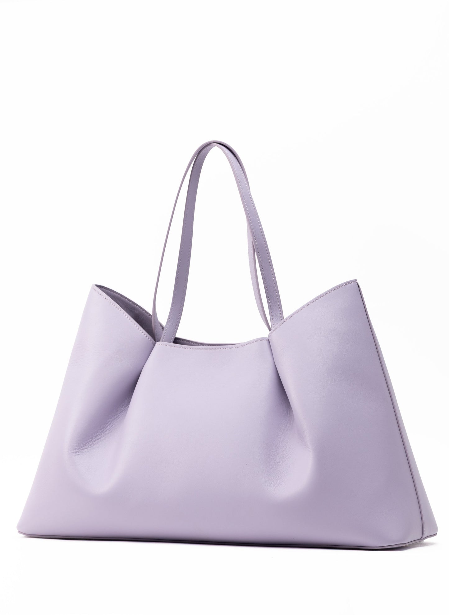 Dimple Tote Pebbled Leather Lilac