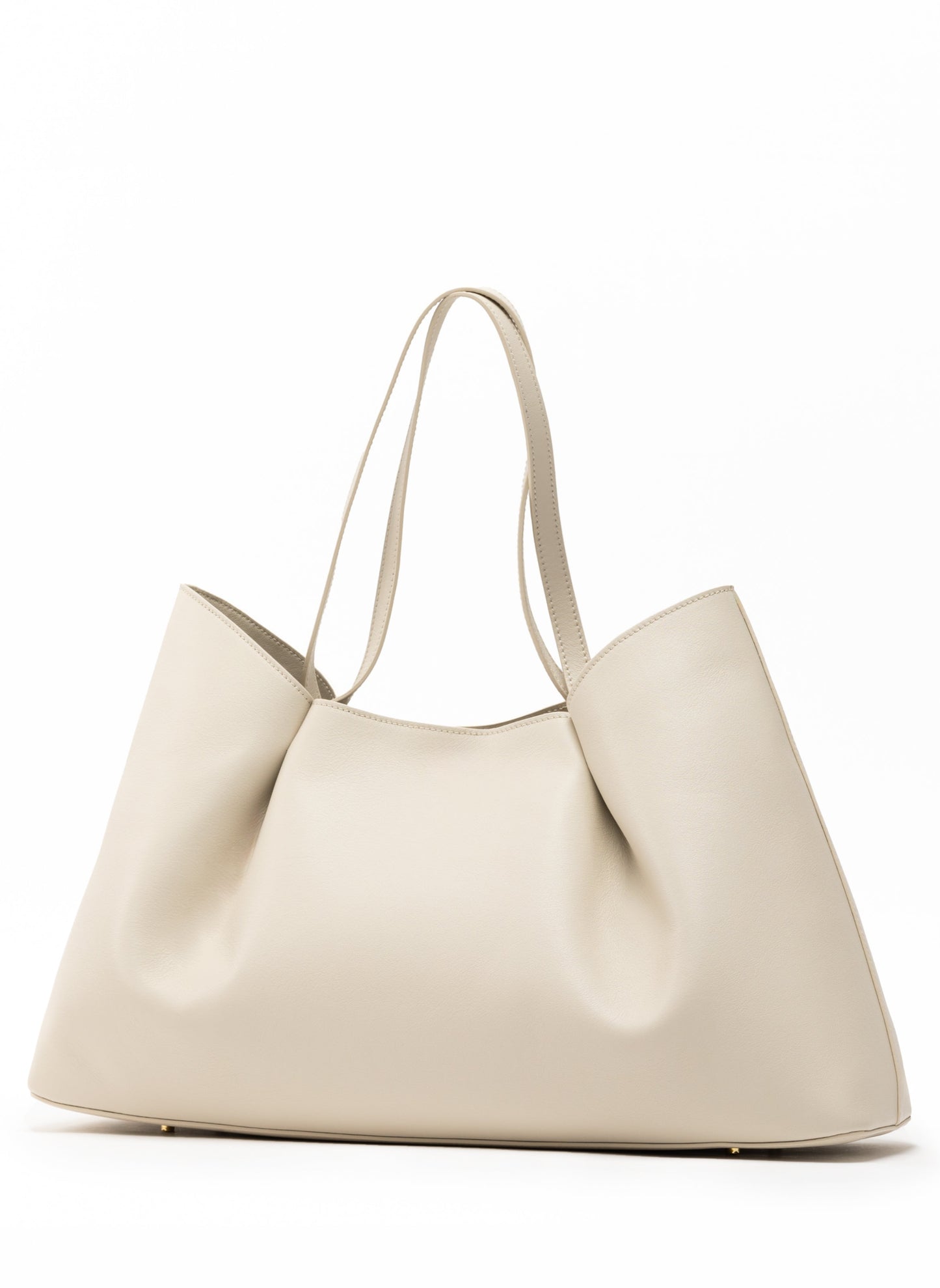 Dimple Tote Leather Sesame