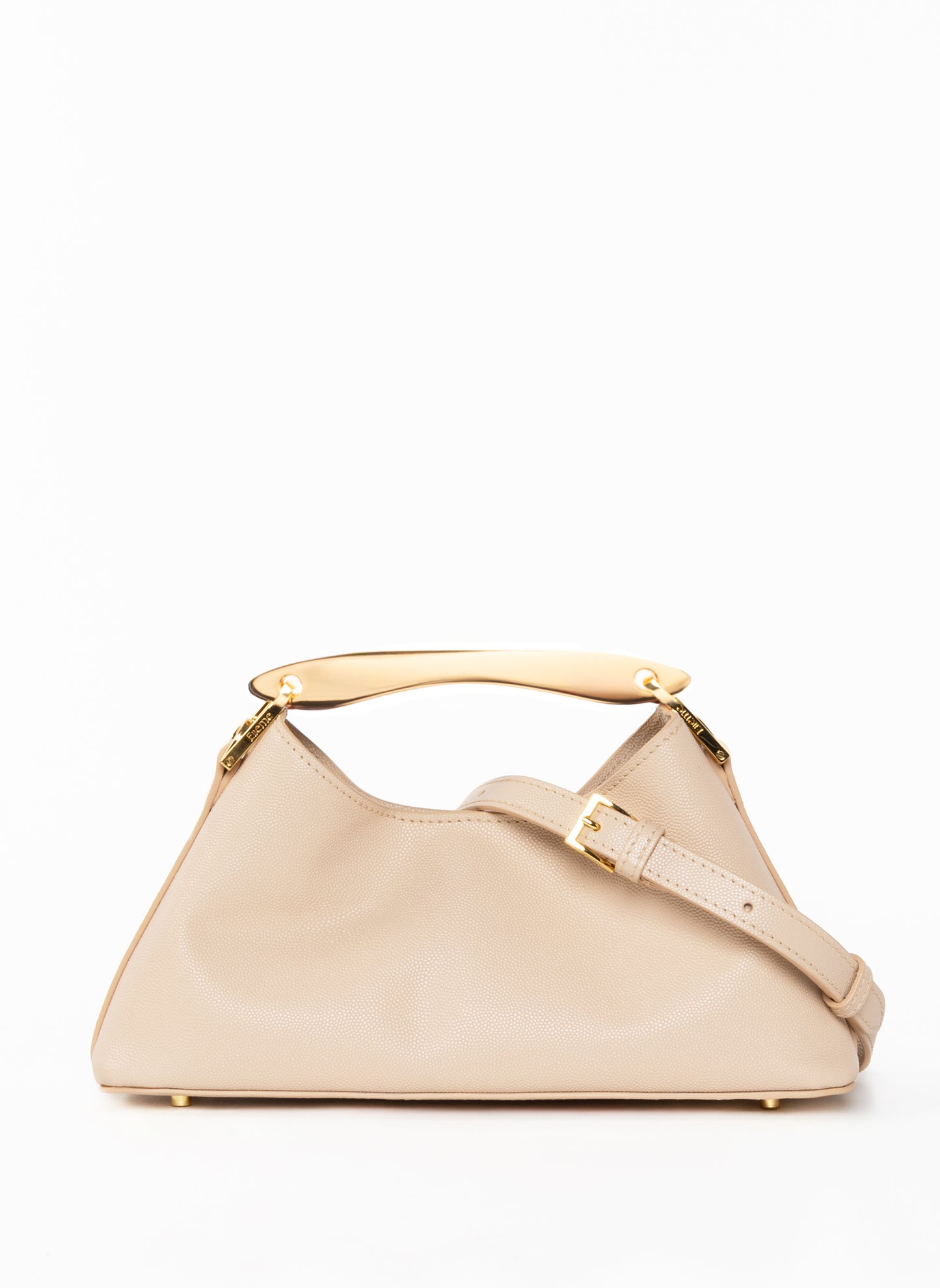 Mini Boomerang Caviar Leather Nude