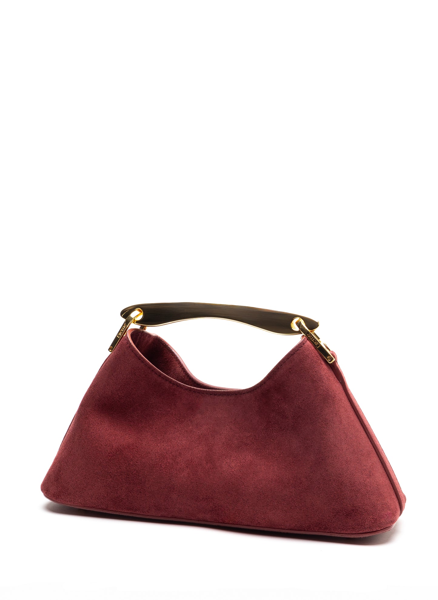Mini Boomerang Suede Burgundy