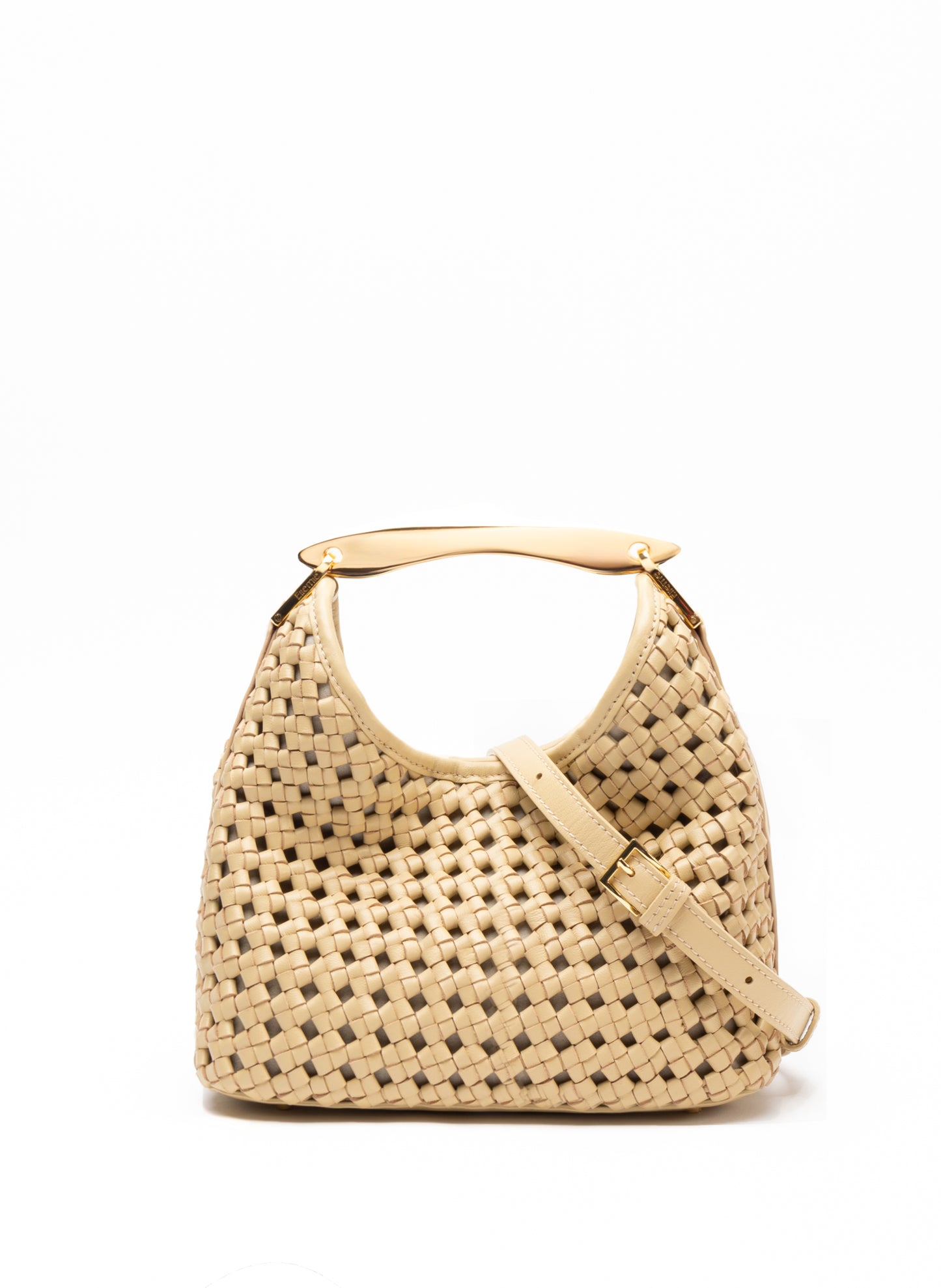 Small Boomerang Woven Leather Butter