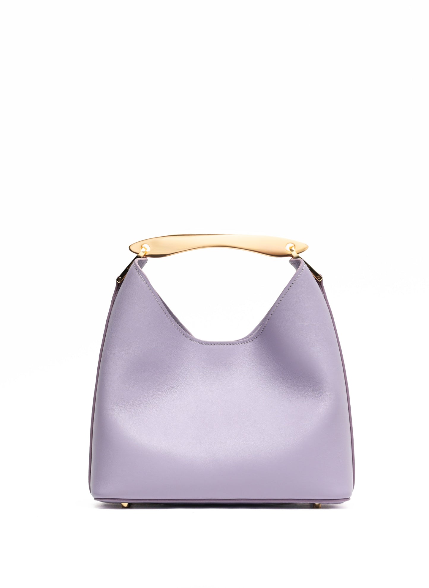 Small Boomerang Leather Lilac