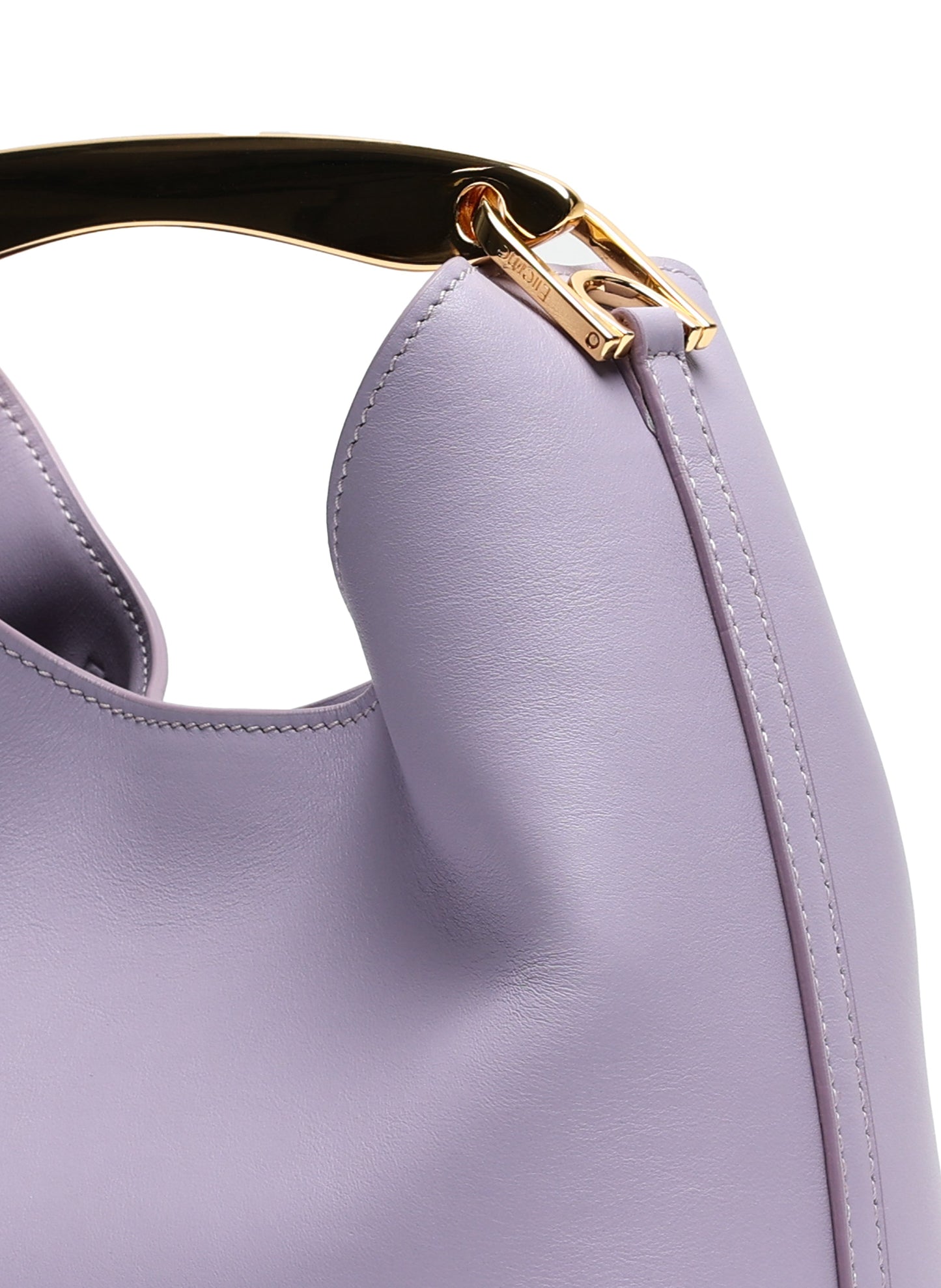 Small Boomerang Leather Lilac