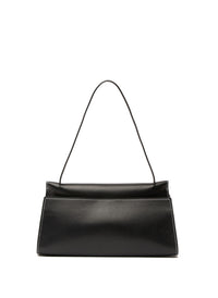 Long Papillon Leather Black/Black Stitches