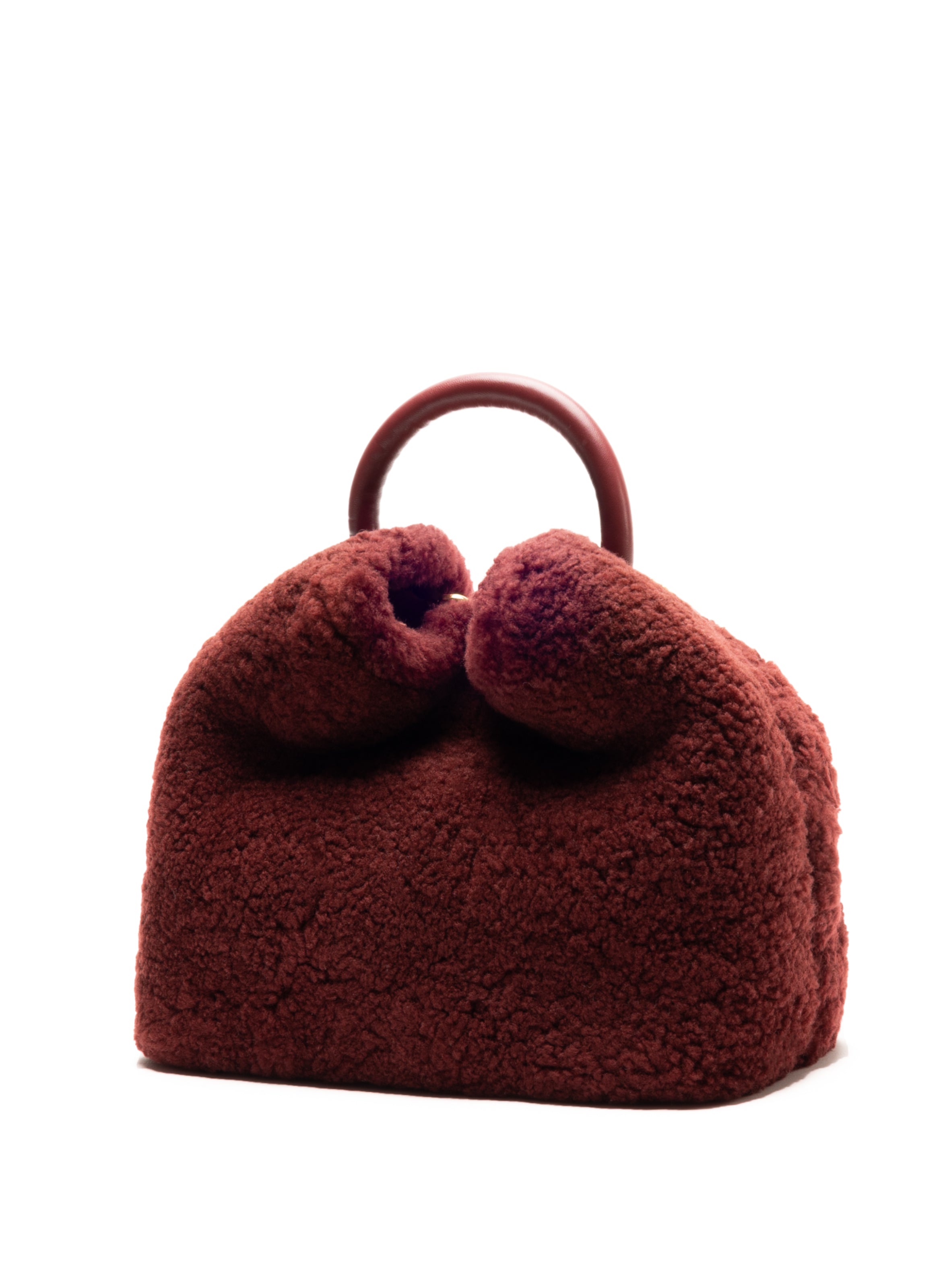 【Elleme】人気！ムートン＆テディBAOZI２WAYバッグ★国内発 Elleme】人気！ムートン＆テディBAOZI2WAYバッグ☆国内発