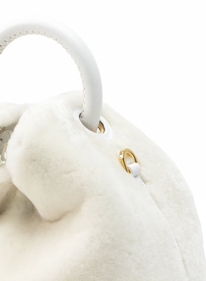 Baozi Shearling Montone White