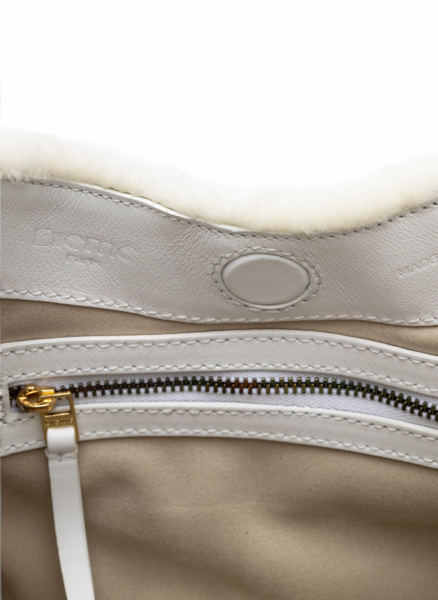 Baozi Shearling Montone White