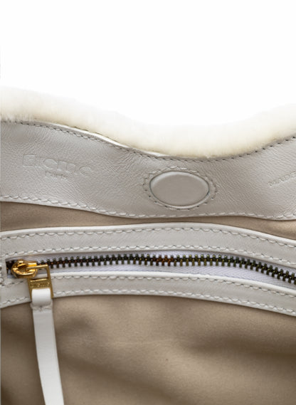 Baozi Shearling Montone White