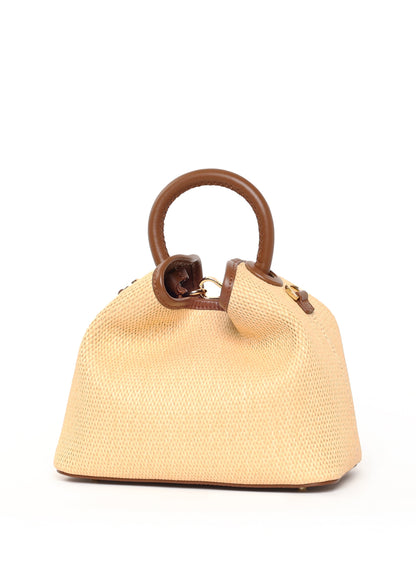 Baozi Raffia Natural/Cognac