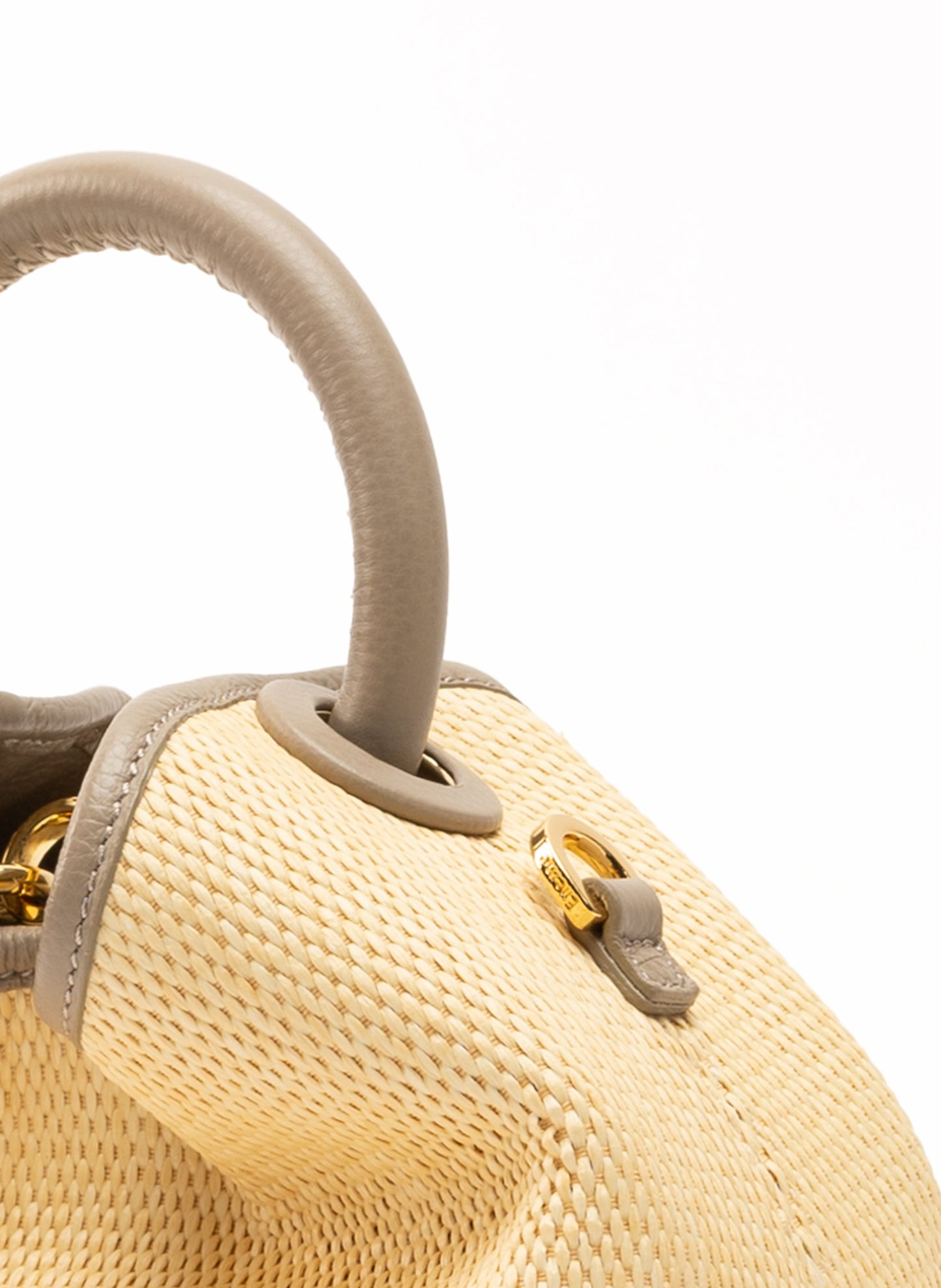 Baozi Raffia/Leather Natural/Taupe