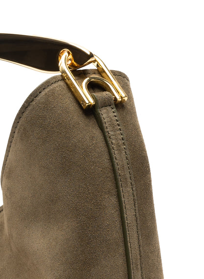 Small Boomerang Suede Truffle