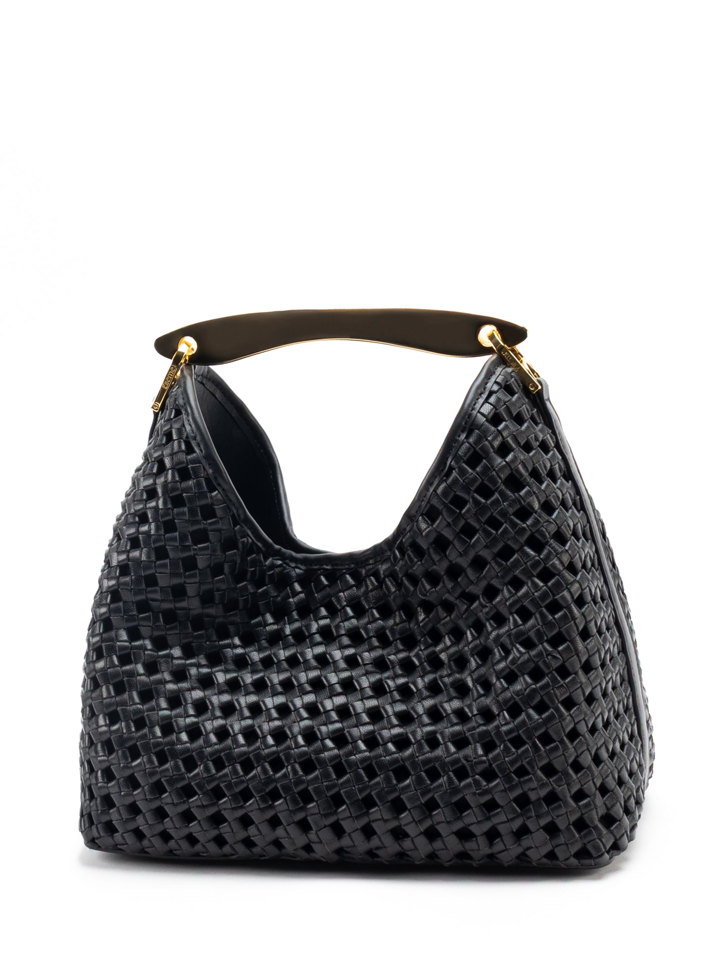 Boomerang Woven Leather Black