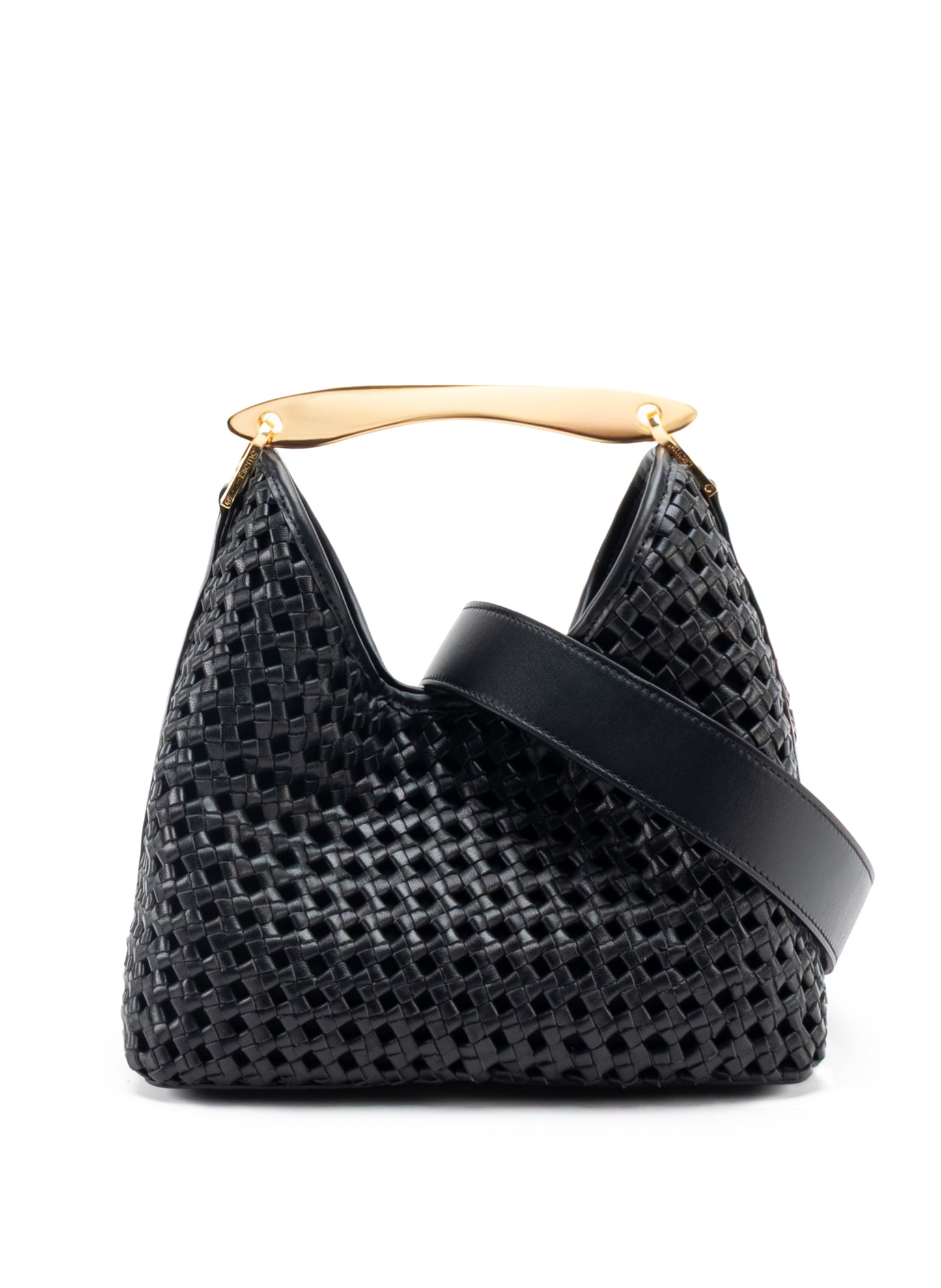 Boomerang Woven Leather Black