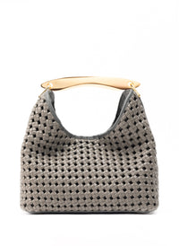 Boomerang Woven Leather Grey