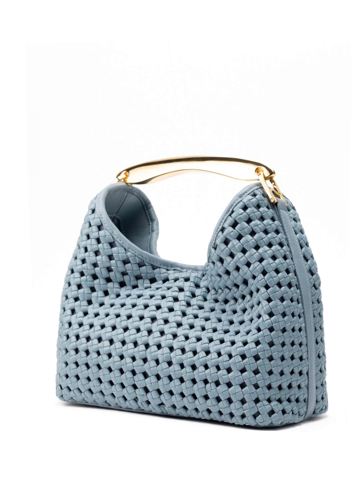 Boomerang Woven Leather Artic Blue