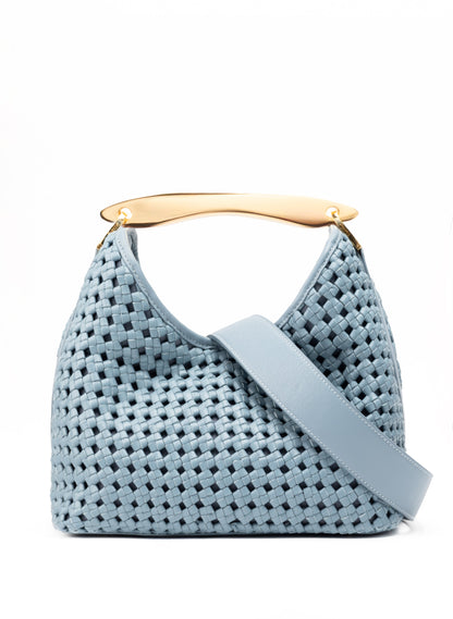 Boomerang Woven Leather Artic Blue