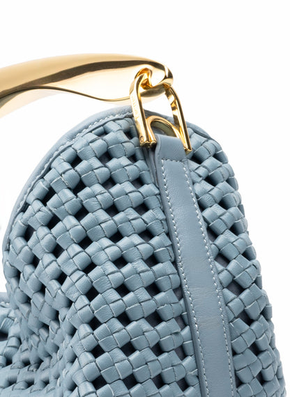 Boomerang Woven Leather Artic Blue
