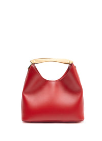 Small Boomerang Leather Red