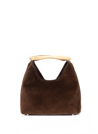 Small Boomerang Suede Brownie