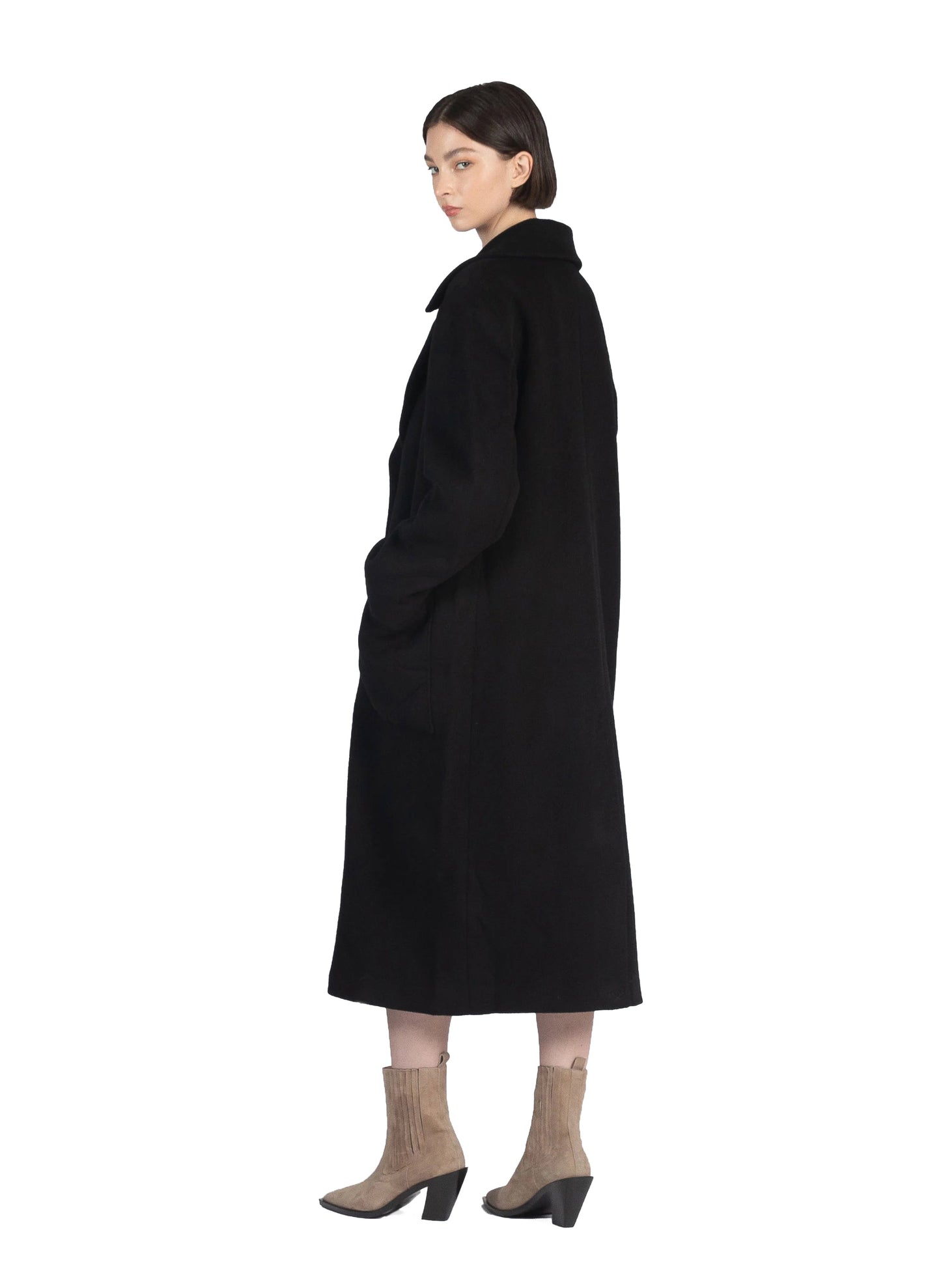 Boyfriend Coat Black