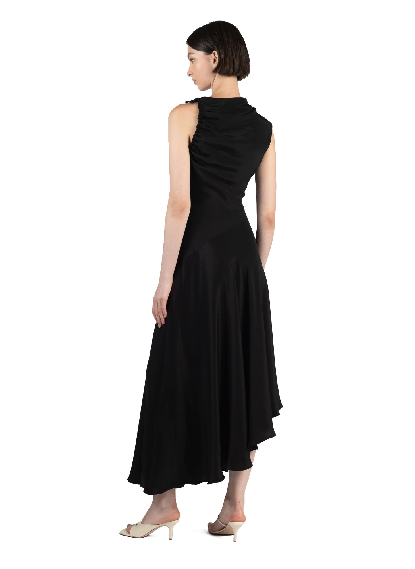 Silk Satin Dress/Black