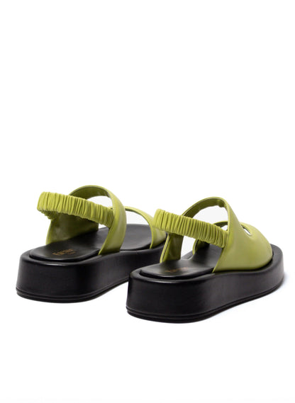 Gemini Puffy Slingback Lime/Black