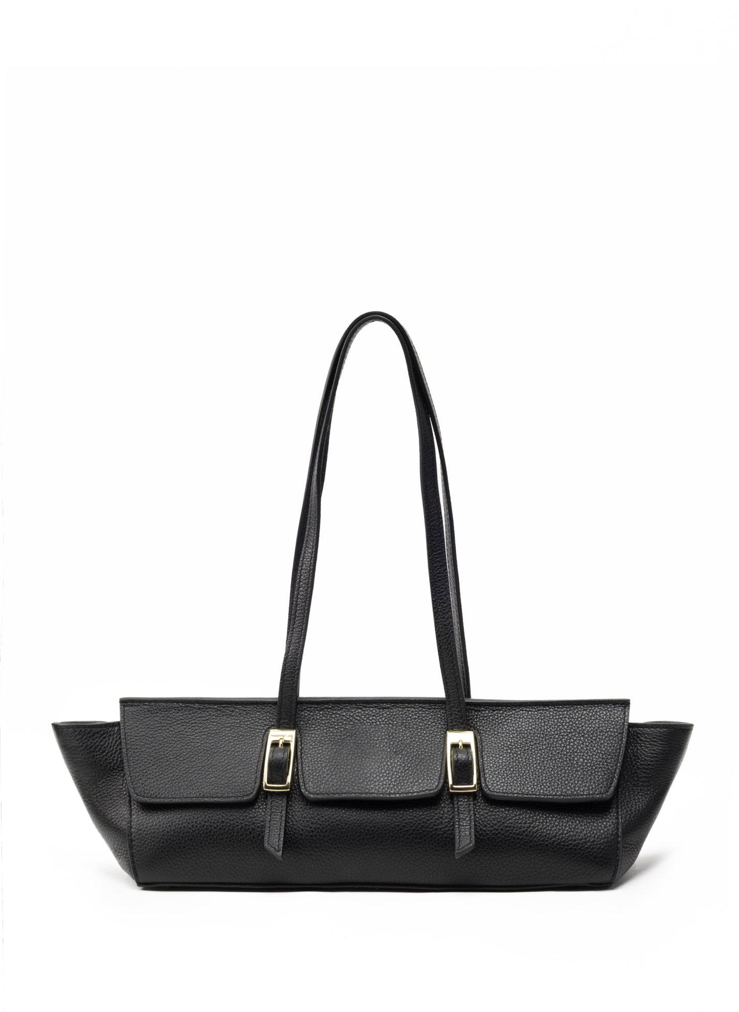 Le Bateau Pebbled Leather Black