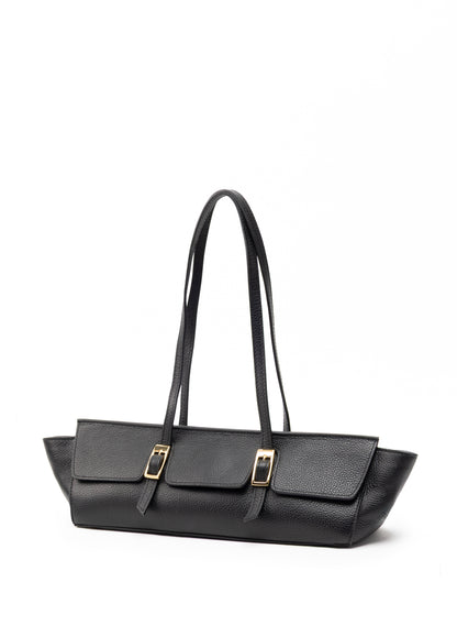 Le Bateau Pebbled Leather Black