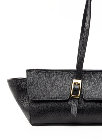 Le Bateau Pebbled Leather Black