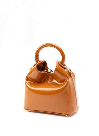 Madeleine Patent Leather Caramel