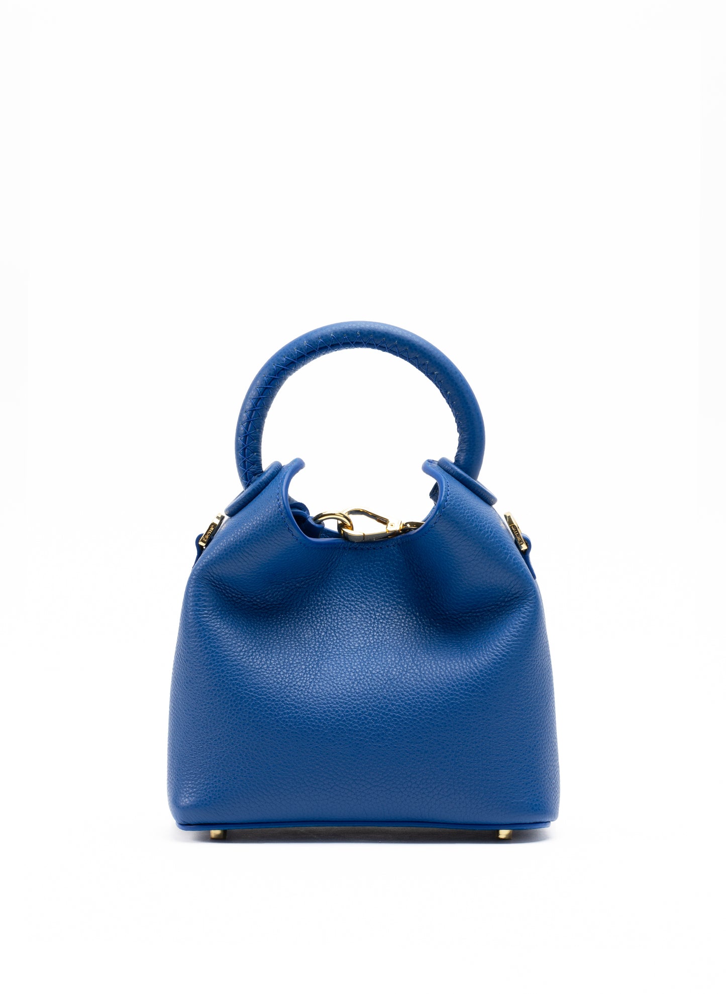Madeleine Pebbled Leather Azure Blue