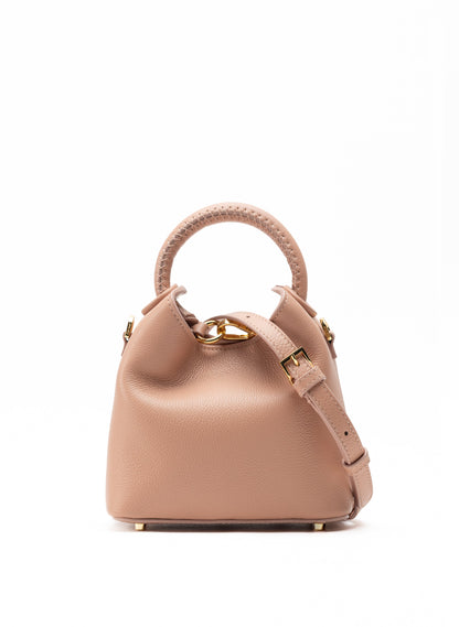 Madeleine Pebbled Leather Dust Pink