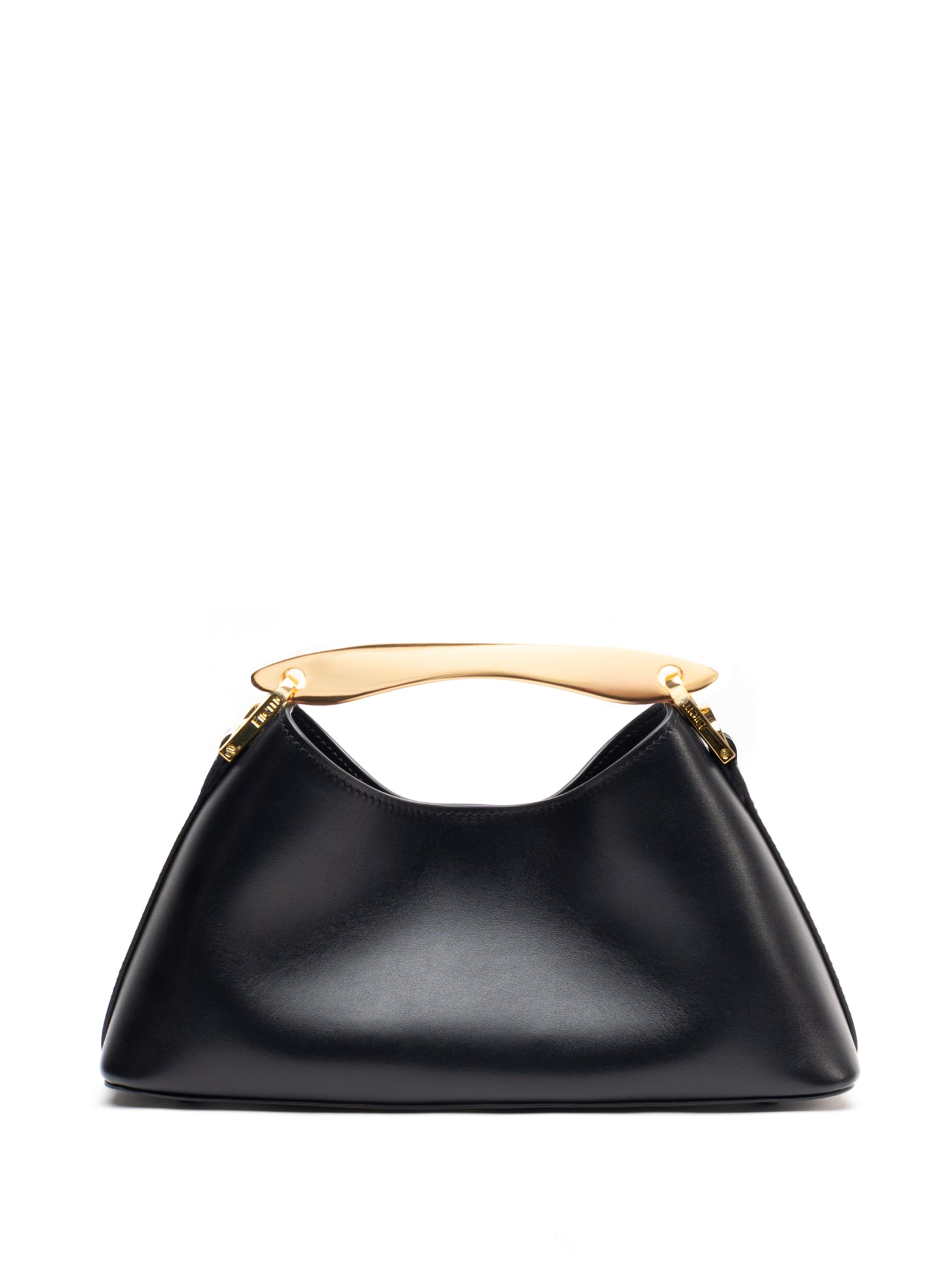 Mini Boomerang Leather Black - Gold