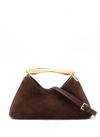 Mini Boomerang Suede Brownie