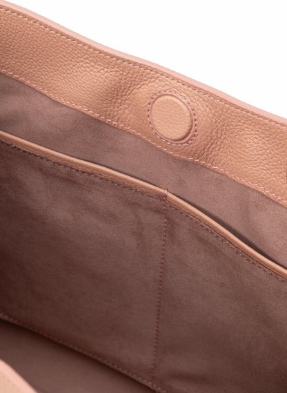 New Vosges Pebbled Leather Dust Pink