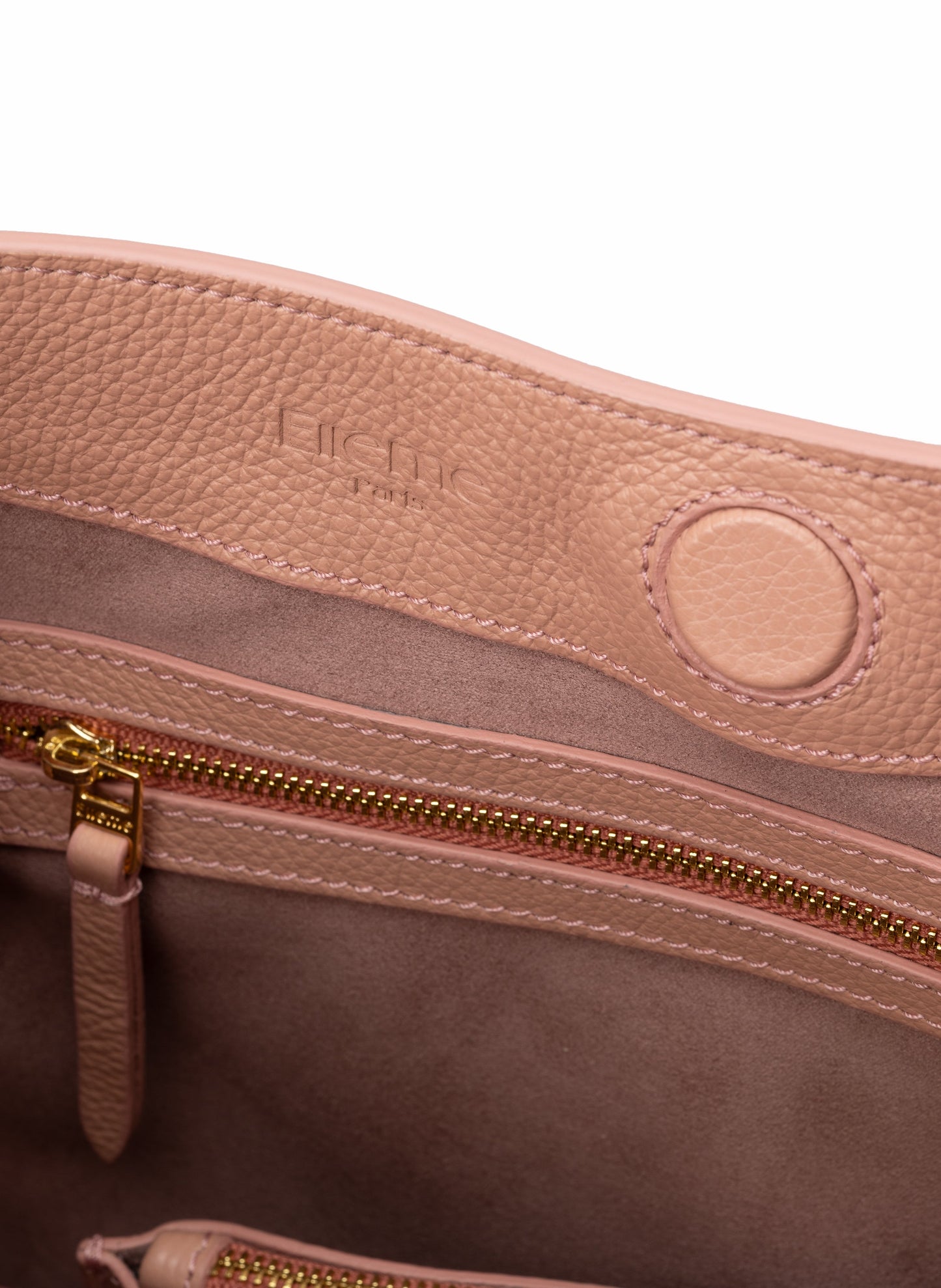New Vosges Pebbled Leather Dust Pink