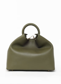 Raisin Leather Khaki Green
