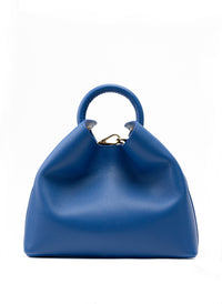 Raisin Pebbled Leather Azure Blue