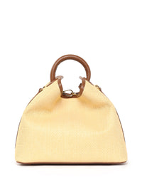 Raisin Raffia/Leather Natural/Cognac