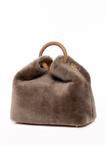 Raisin Shearling Montone Taupe