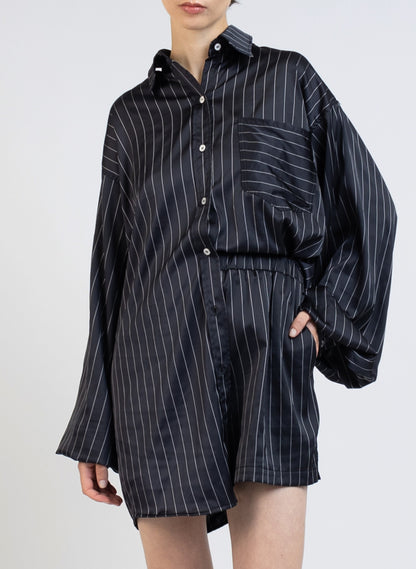 Oversized Shirt/Navy White