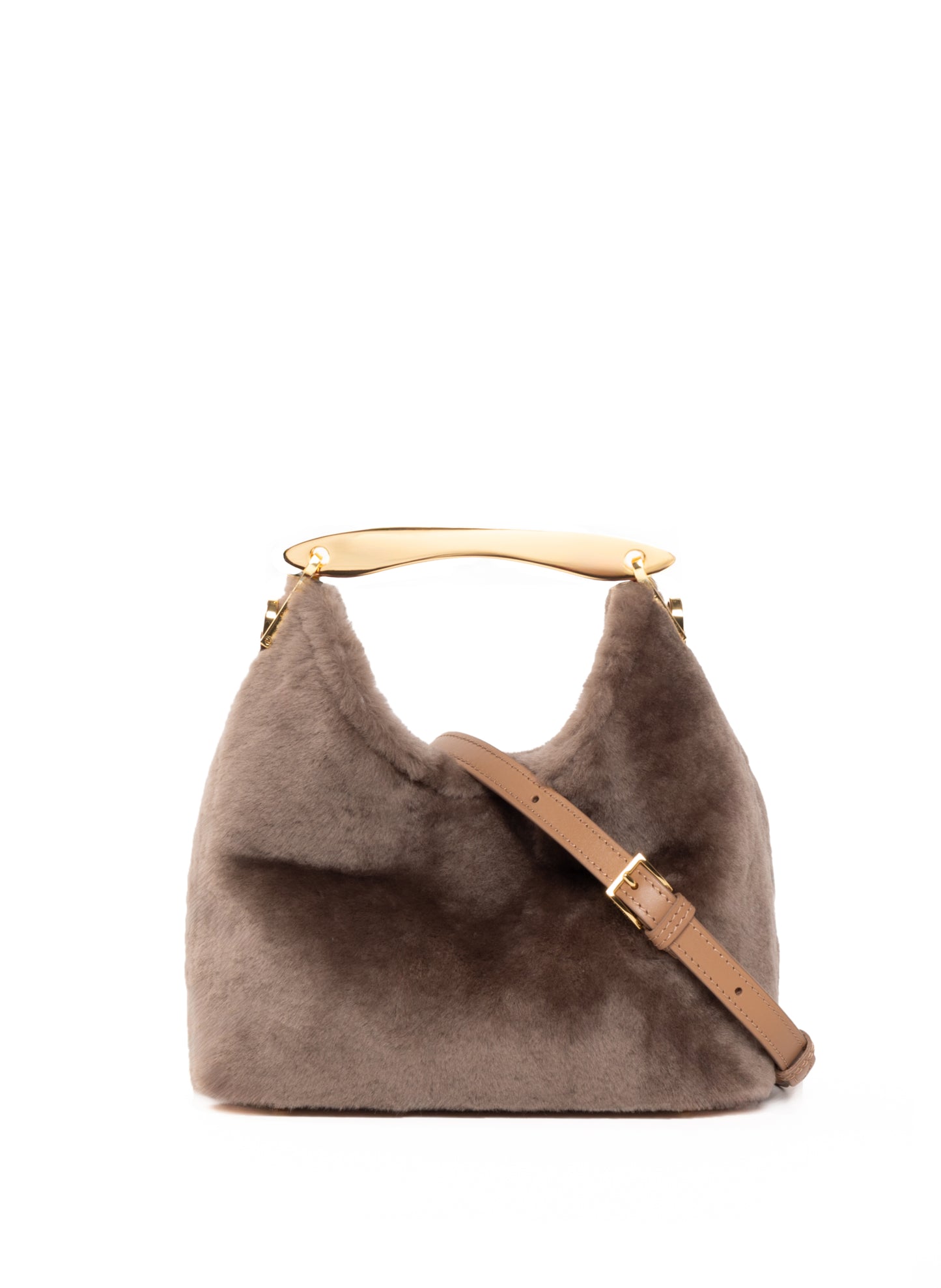 Small Boomerang Shearling Taupe